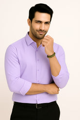 MENS PURPLE FORMAL SHIRT